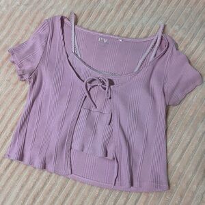 Pink Pacsun Two Piece Top Size Small